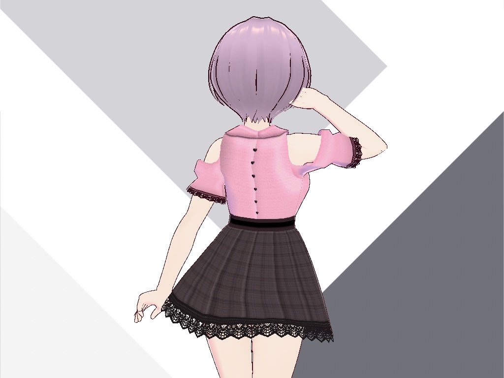 地雷系ワンピース【VRoidテクスチャ】