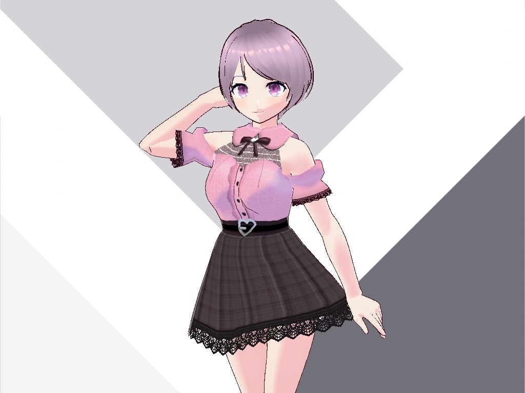 地雷系ワンピース【VRoidテクスチャ】