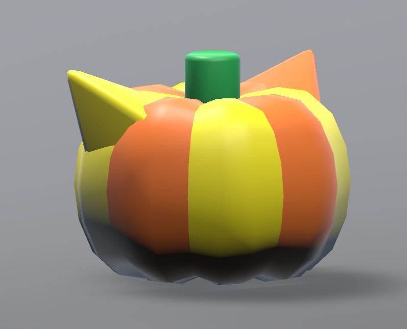 猫型ジャックオランタン(VRChat想定)