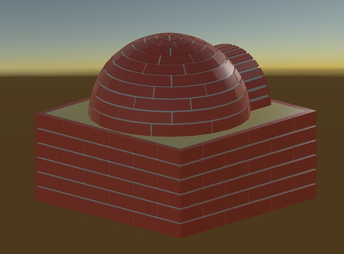 ピザ用のかまど(VRChat想定)