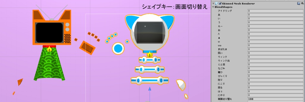 VRChat用アバター キューちゃん・ニューちゃん