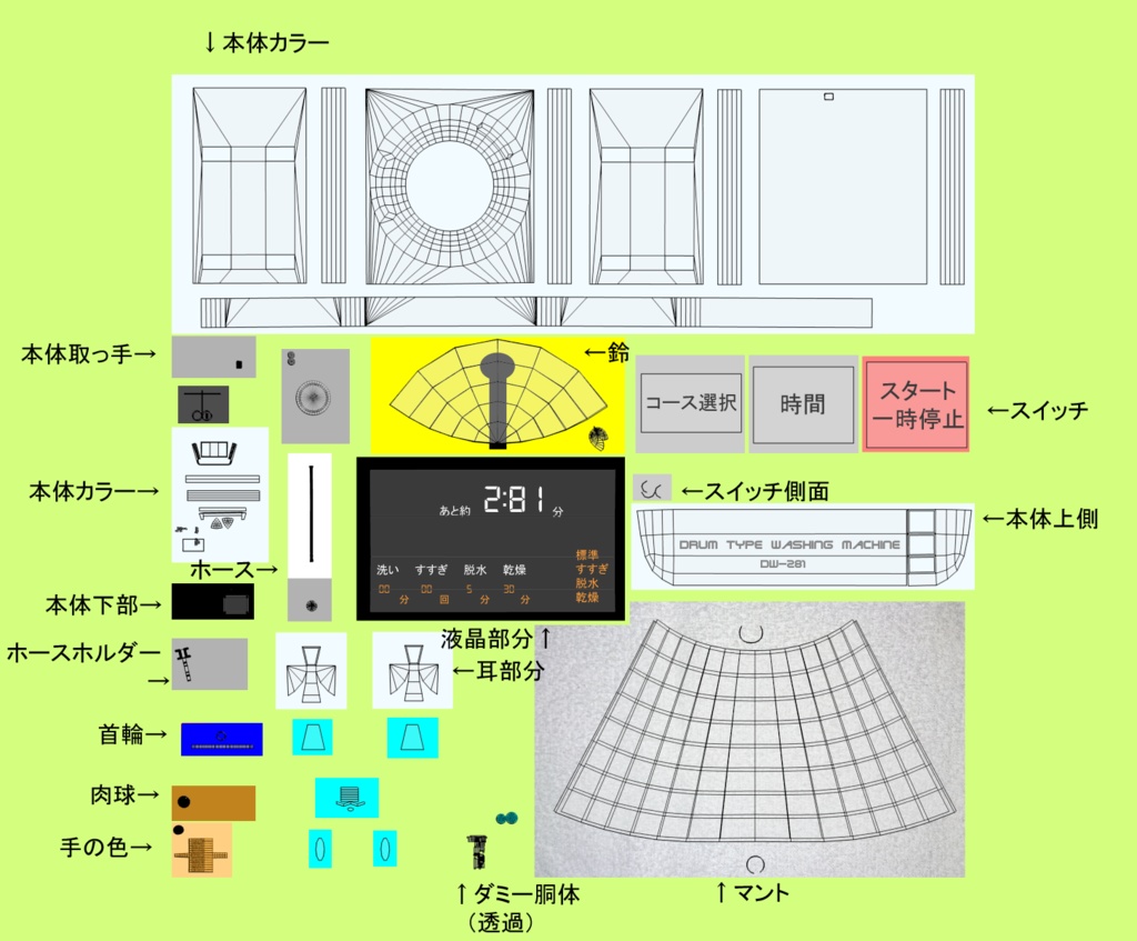 VRChat用アバター センちゃん・カンちゃん