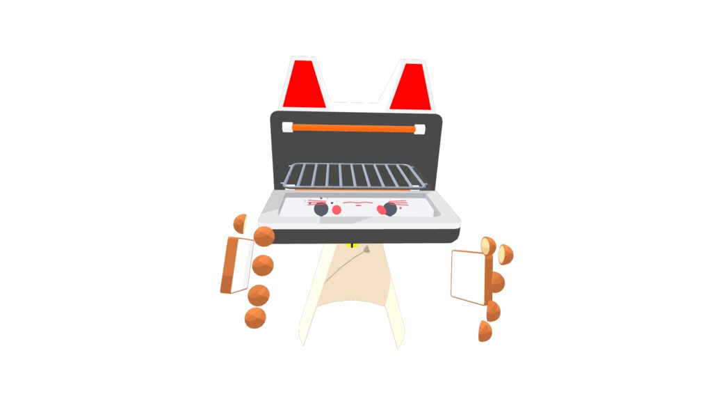 VRChat用アバター トースターちゃん・レンチンちゃん