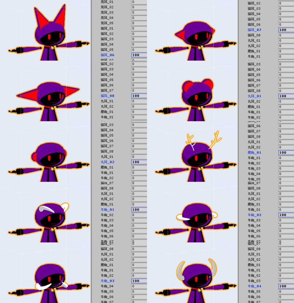 VRChat用アバター メニーちゃん