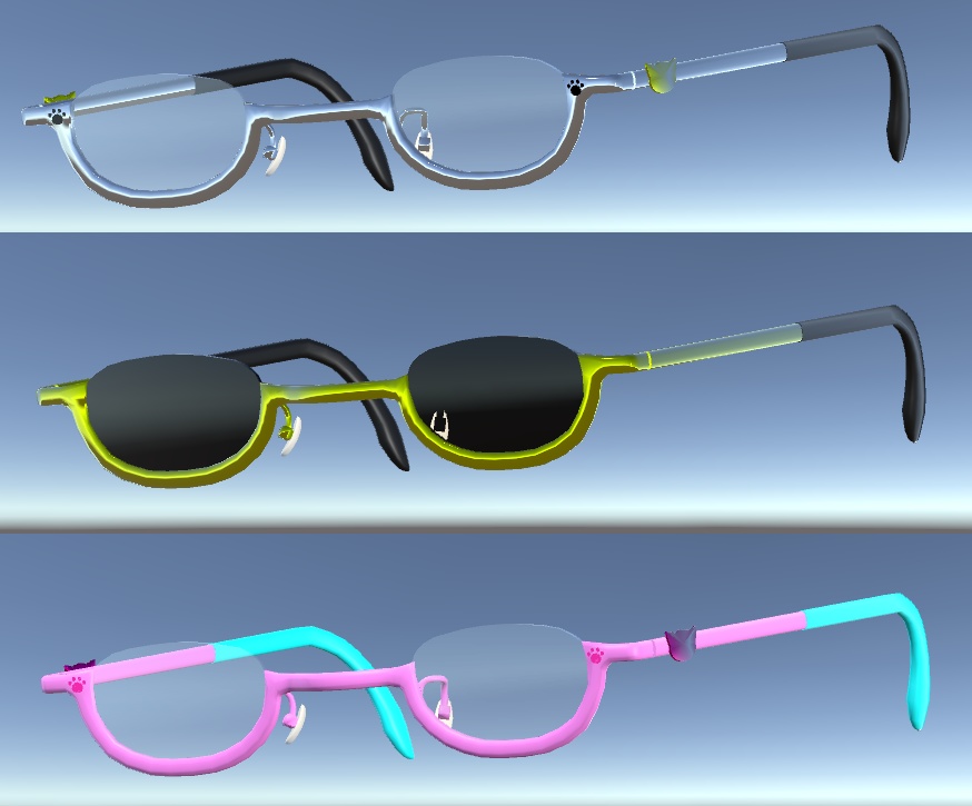 めがね(VRChat想定)(ミーシェちゃん向け)