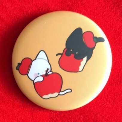 白猫さんと黒猫さん缶バッジ