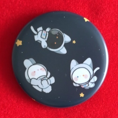 白猫さんと黒猫さん缶バッジ