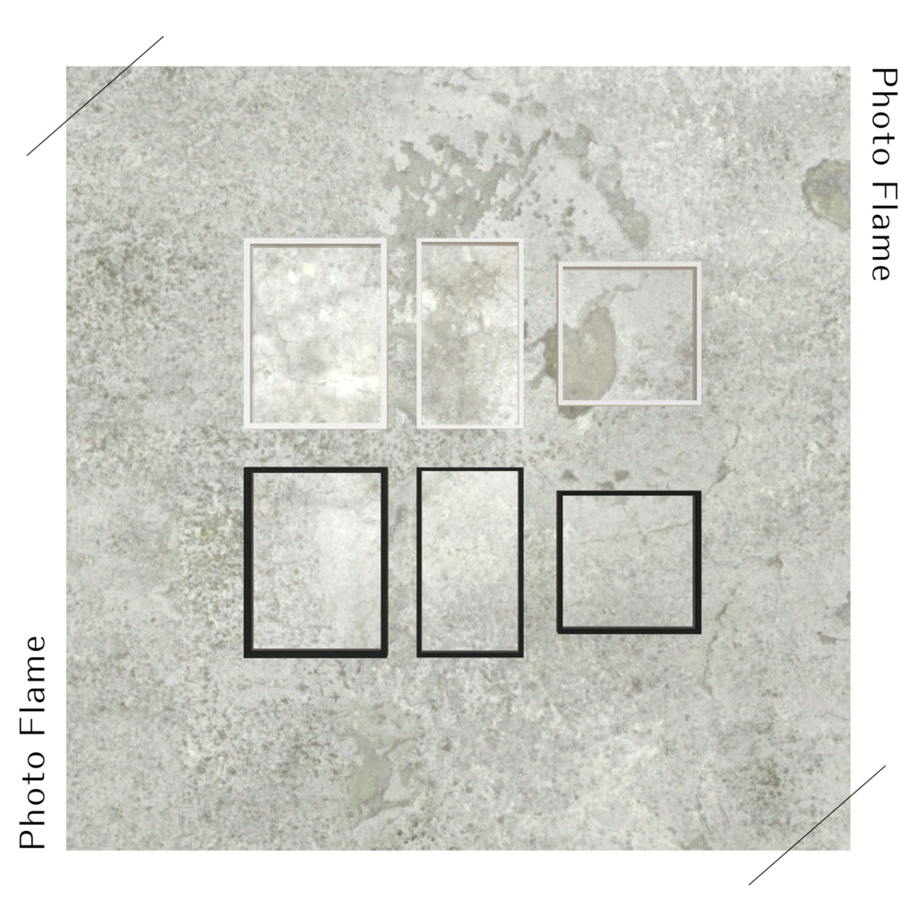 壁掛けフォトフレームセット(60種)