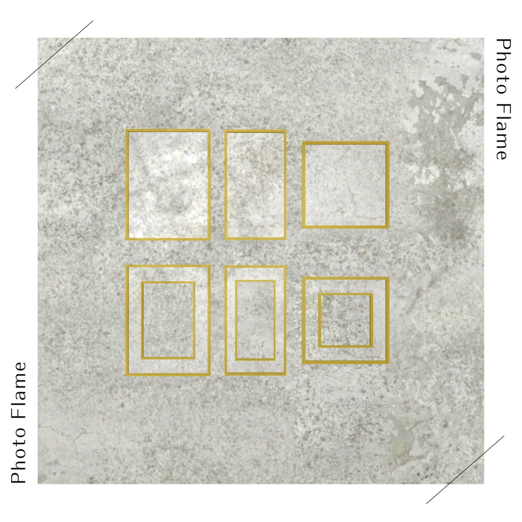 壁掛けフォトフレームセット(60種)