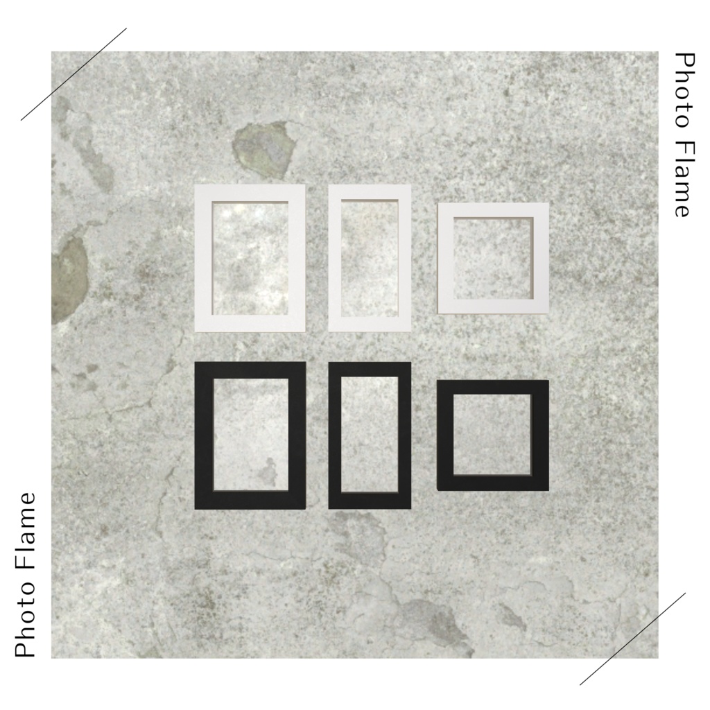 壁掛けフォトフレームセット(60種)