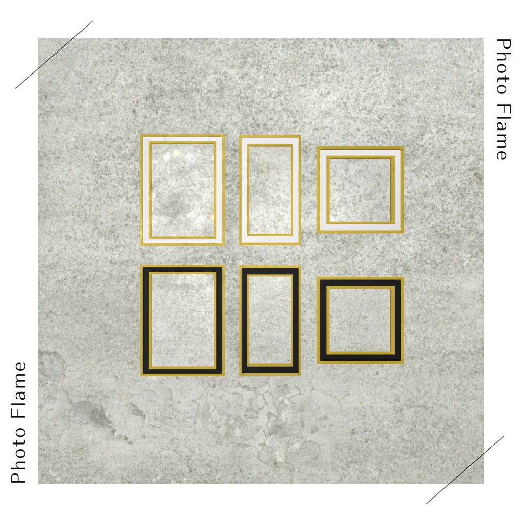 壁掛けフォトフレームセット(60種)