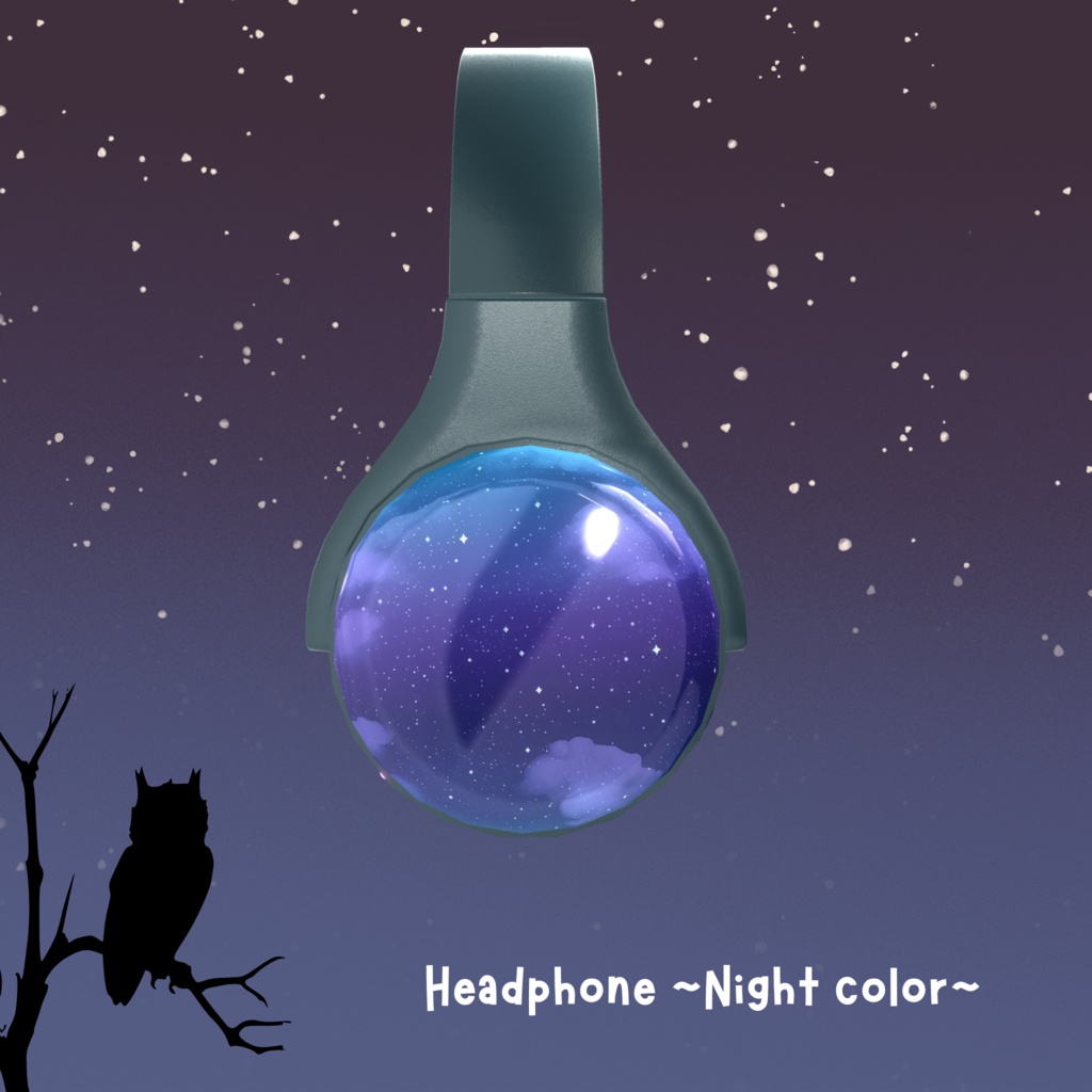 【3色セット】夜カラーのオリジナルヘッドホン