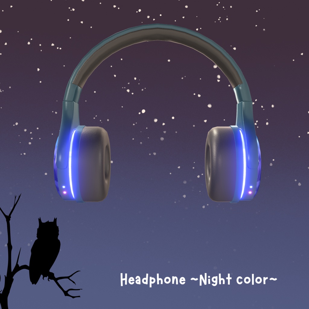 【3色セット】夜カラーのオリジナルヘッドホン