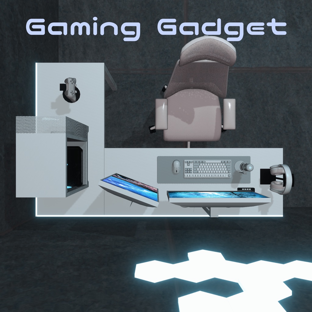 ゲーミングデスクセット~WhiteEdition~