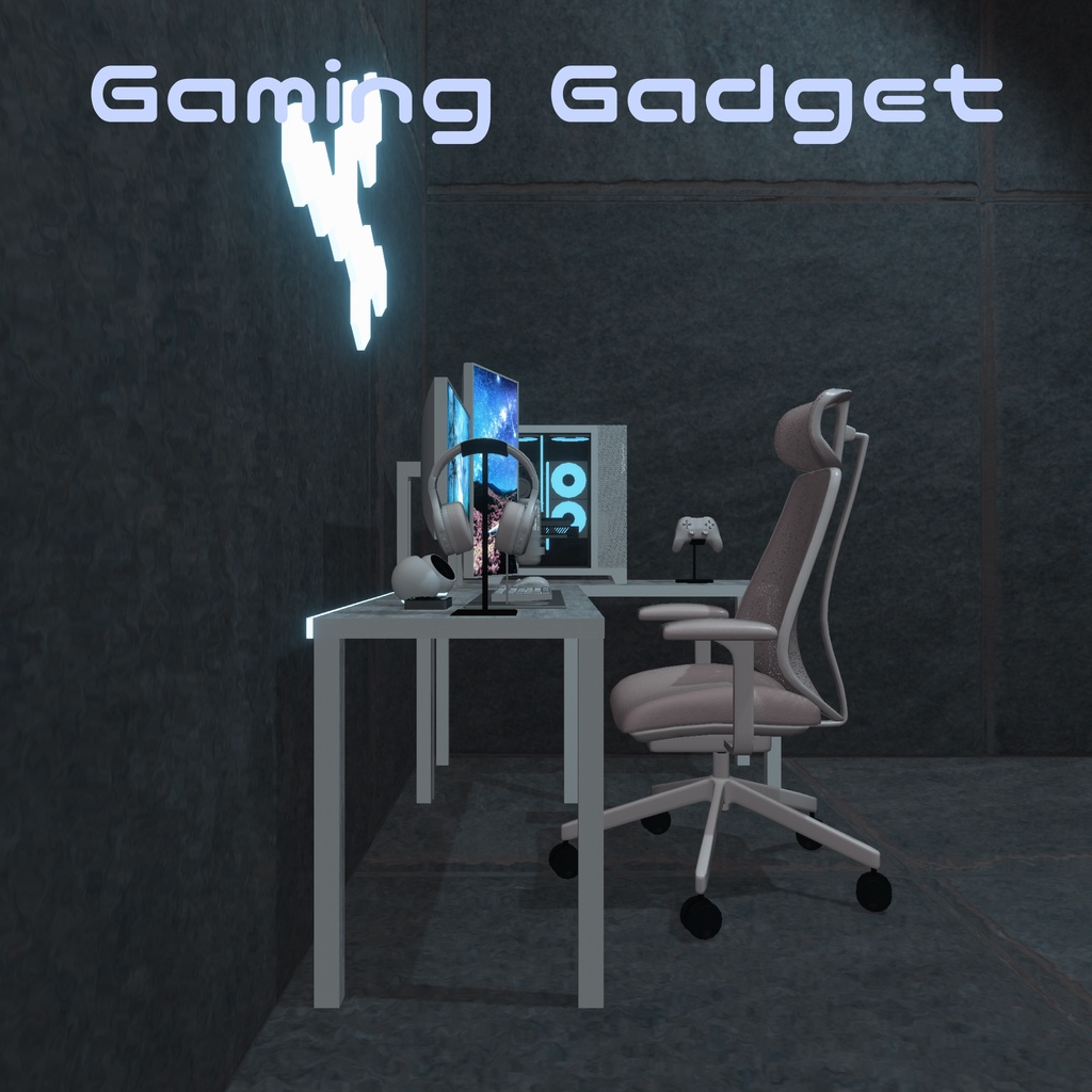 ゲーミングデスクセット~WhiteEdition~