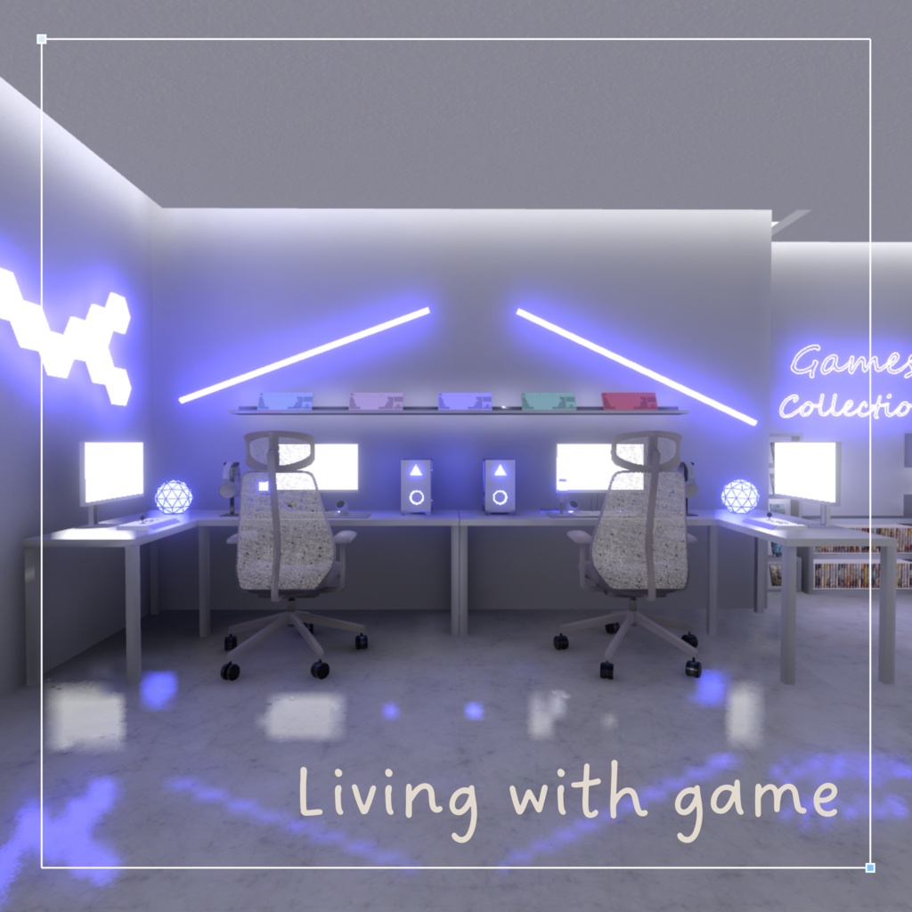 【VRCワールド】二人暮らしのゲーミングルーム~Living with game~