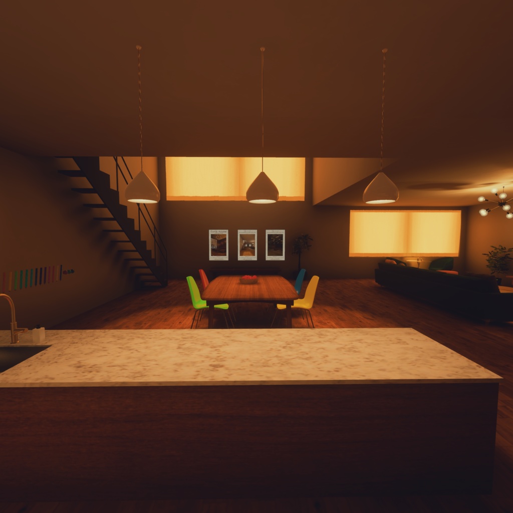 【VRCワールド】The House -Midcentury Style-