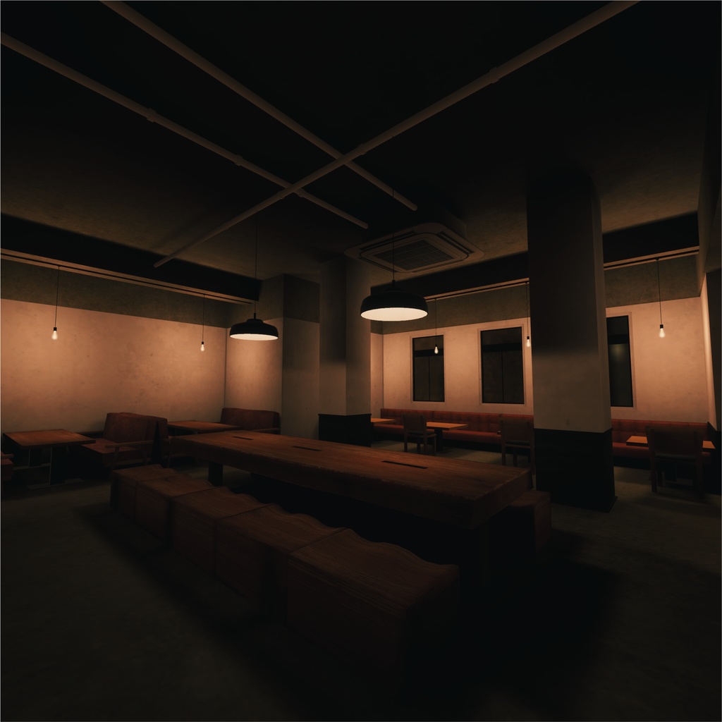 【VRCワールド】Stylish Cafe -ギミック付き-