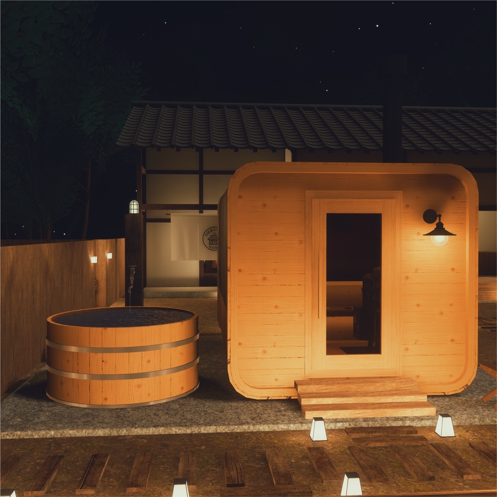 【11/15まで20%OFFセール】【VRCワールド】古民家サウナ-NOKI-