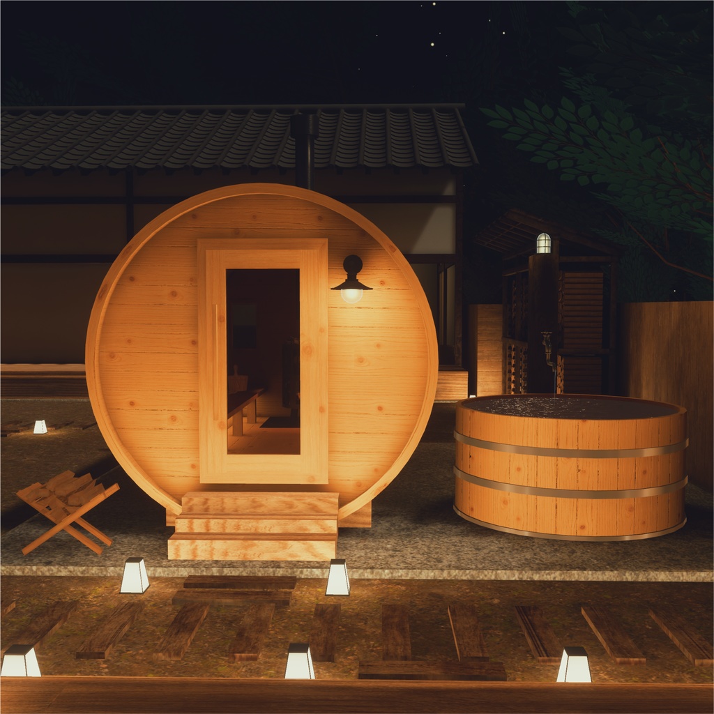 【11/15まで20%OFFセール】【VRCワールド】古民家サウナ-NOKI-