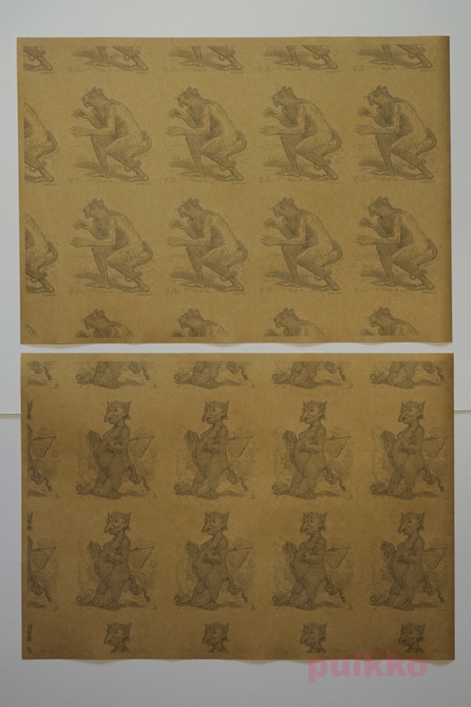 紙製ブックカバー 「地獄の辞典」悪魔イラスト