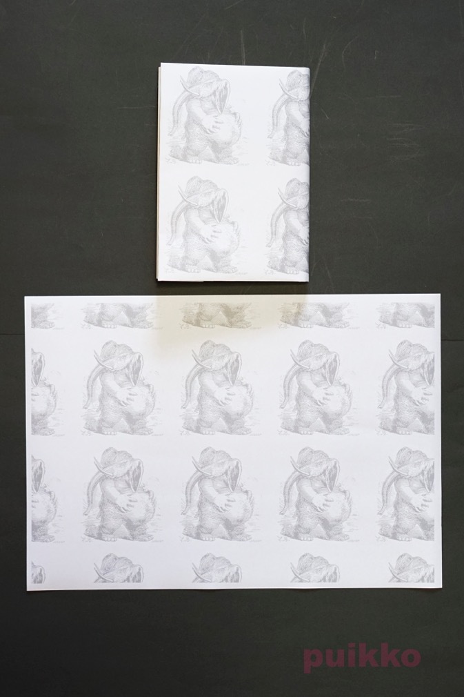 紙製ブックカバー 「地獄の辞典」悪魔イラスト