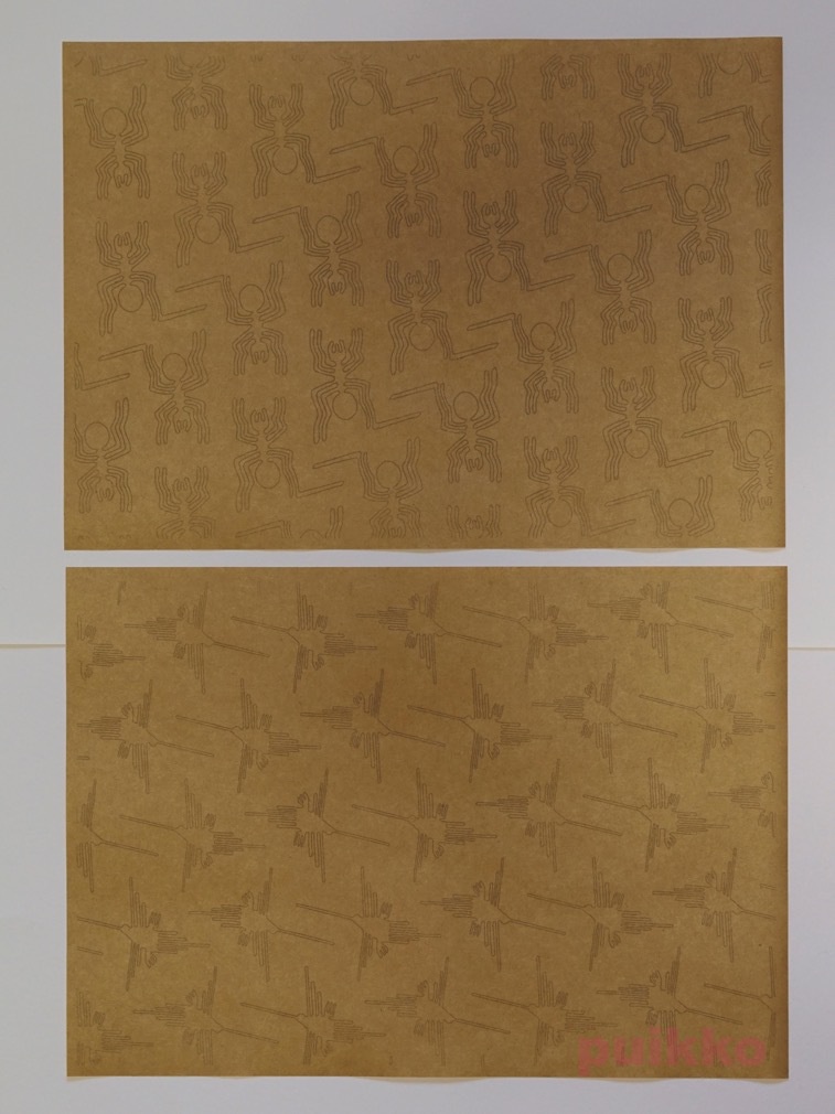 紙製ブックカバー ナスカの地上絵