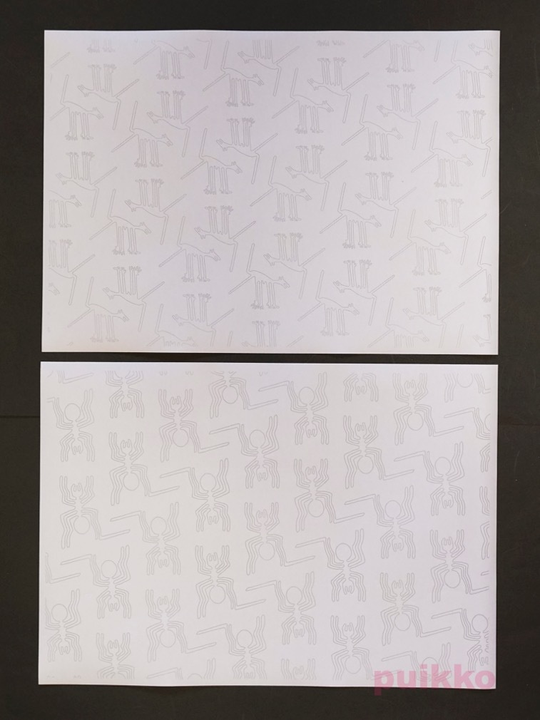 紙製ブックカバー ナスカの地上絵