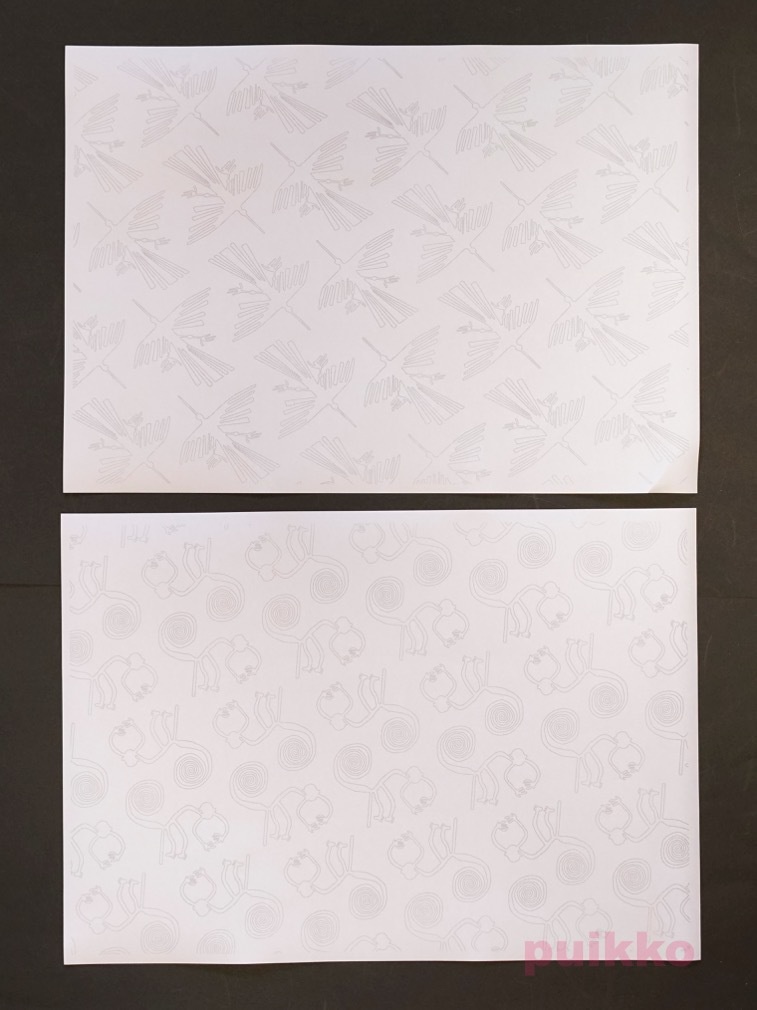 紙製ブックカバー ナスカの地上絵