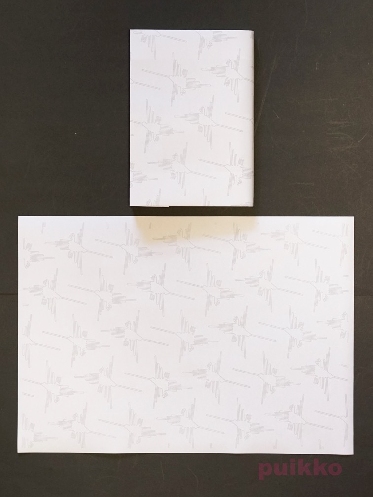 紙製ブックカバー ナスカの地上絵