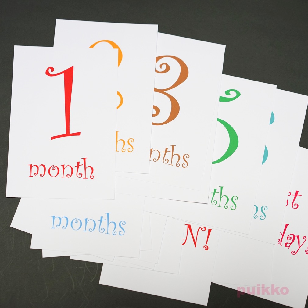 ベビーマンスリーカード Curlz