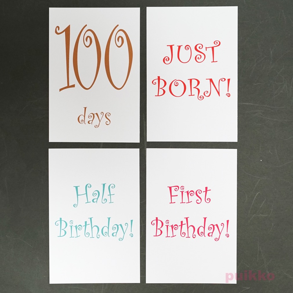 ベビーマンスリーカード Curlz