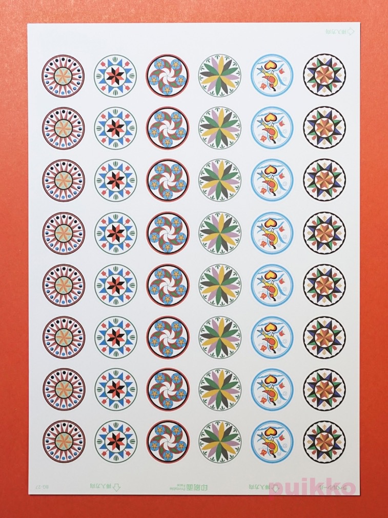 ダッチカントリー ヘックスサイン 丸シール30mm