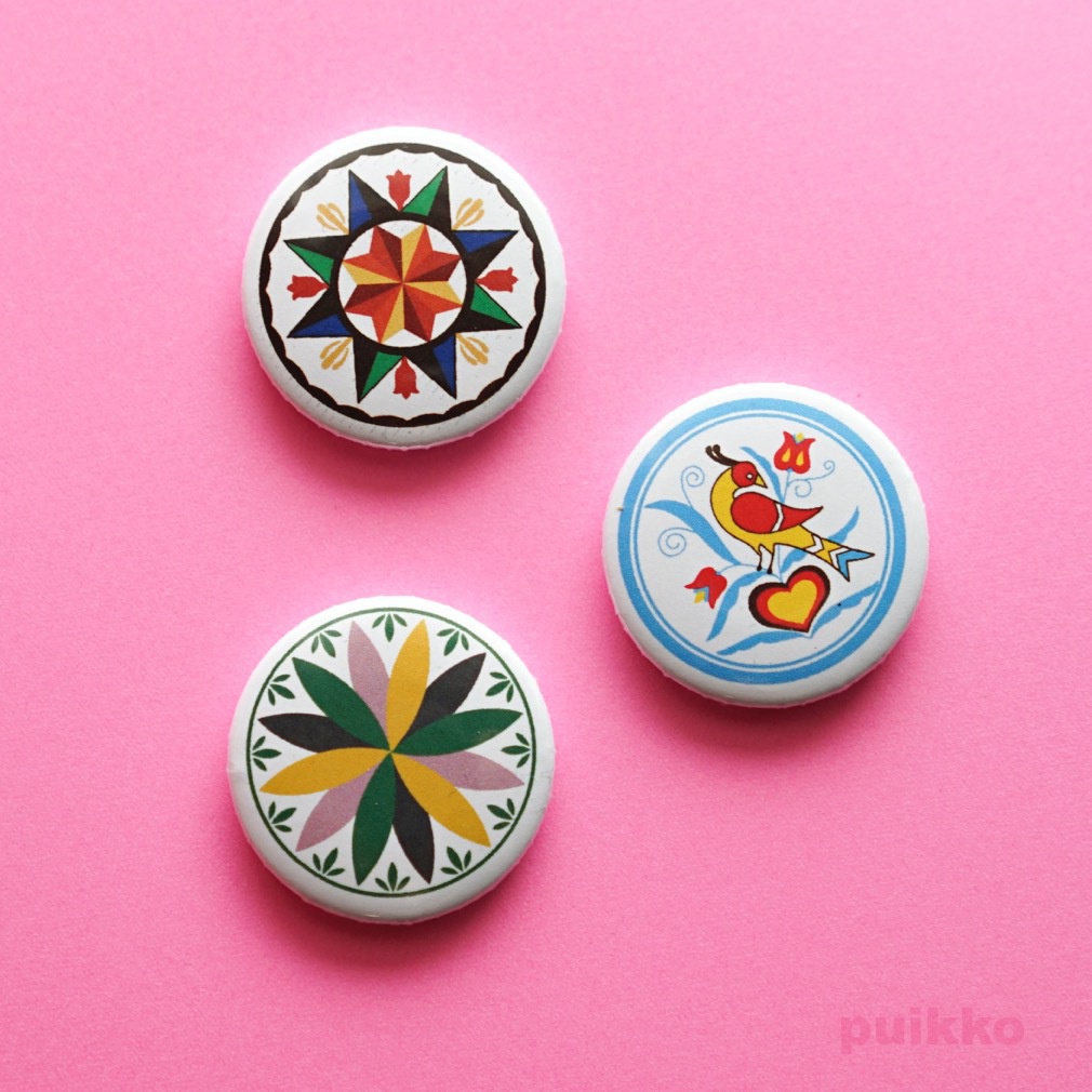 缶バッジ ダッチカントリー ヘックスサイン1(3個セット)