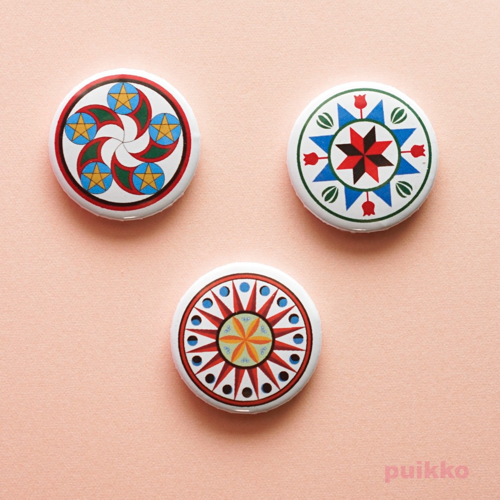 缶バッジ ダッチカントリー ヘックスサイン2(3個セット)