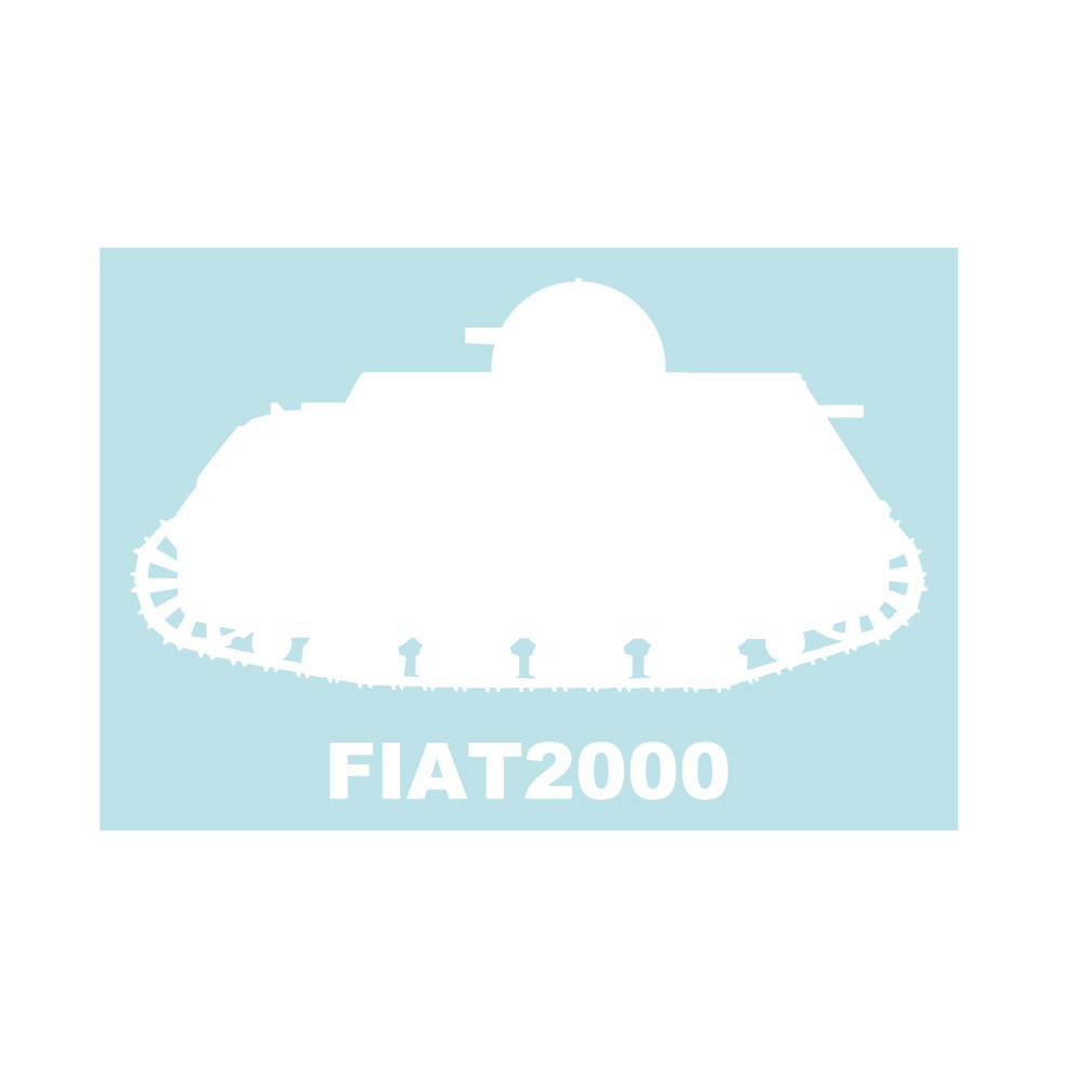 戦車ステッカー FIAT2000