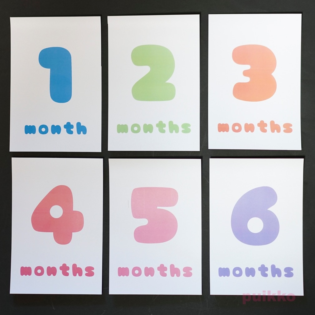 ベビーマンスリーカード あめちゃんポップ