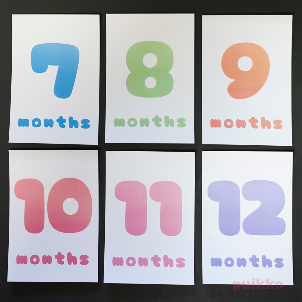 ベビーマンスリーカード あめちゃんポップ