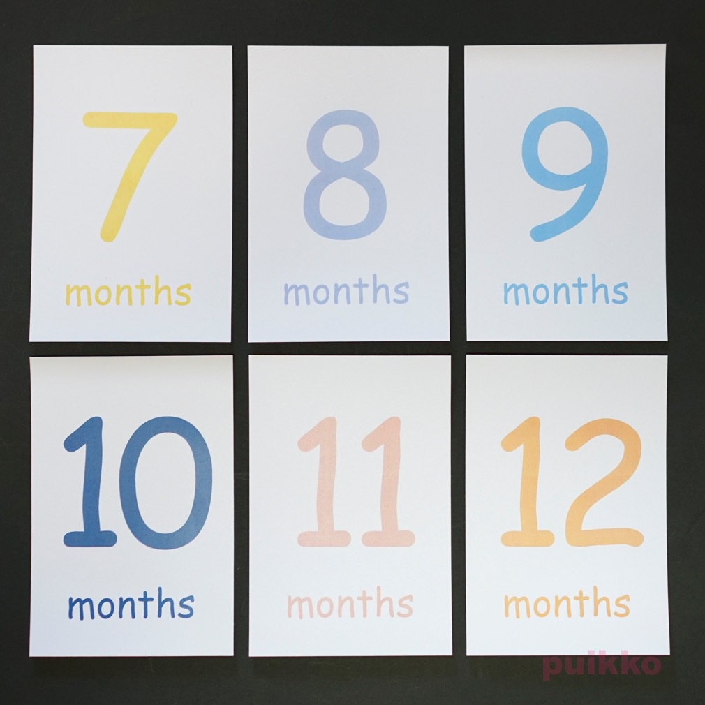 ベビーマンスリーカード ComicSans(はがきサイズ)