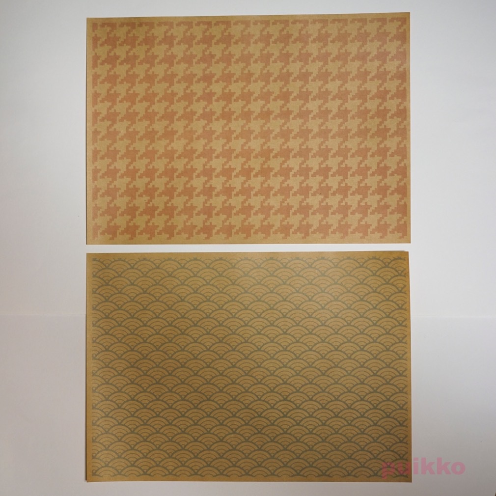 紙製ブックカバー 和柄パターン(カラー)