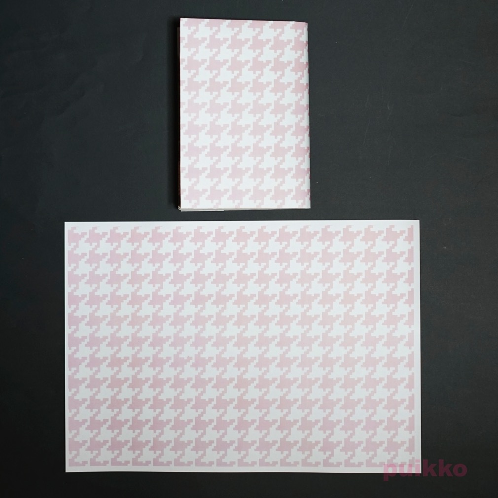 紙製ブックカバー 和柄パターン(カラー)