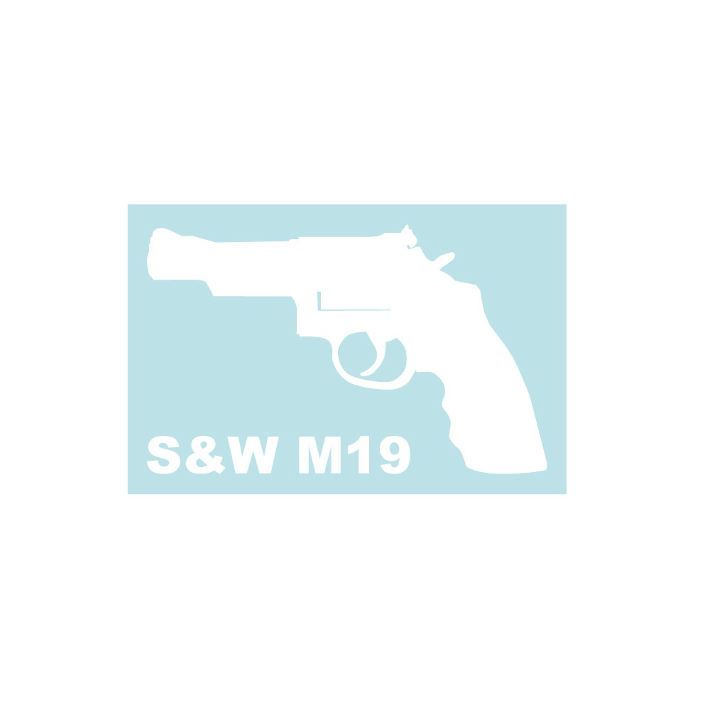 銃ステッカー S&W M19