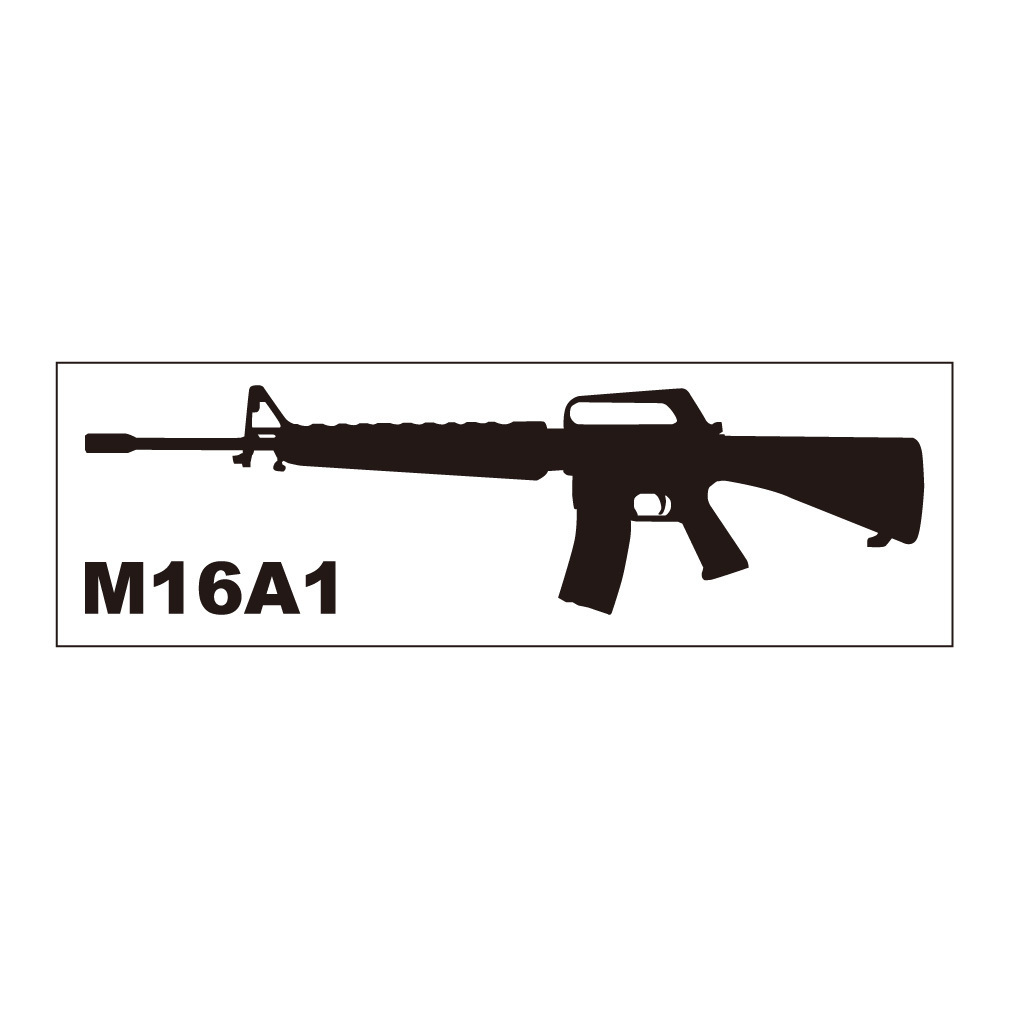 銃ステッカー　M16A1