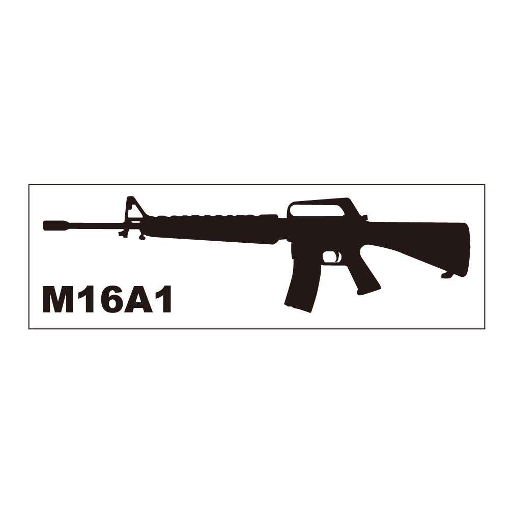 銃ステッカー M16A1