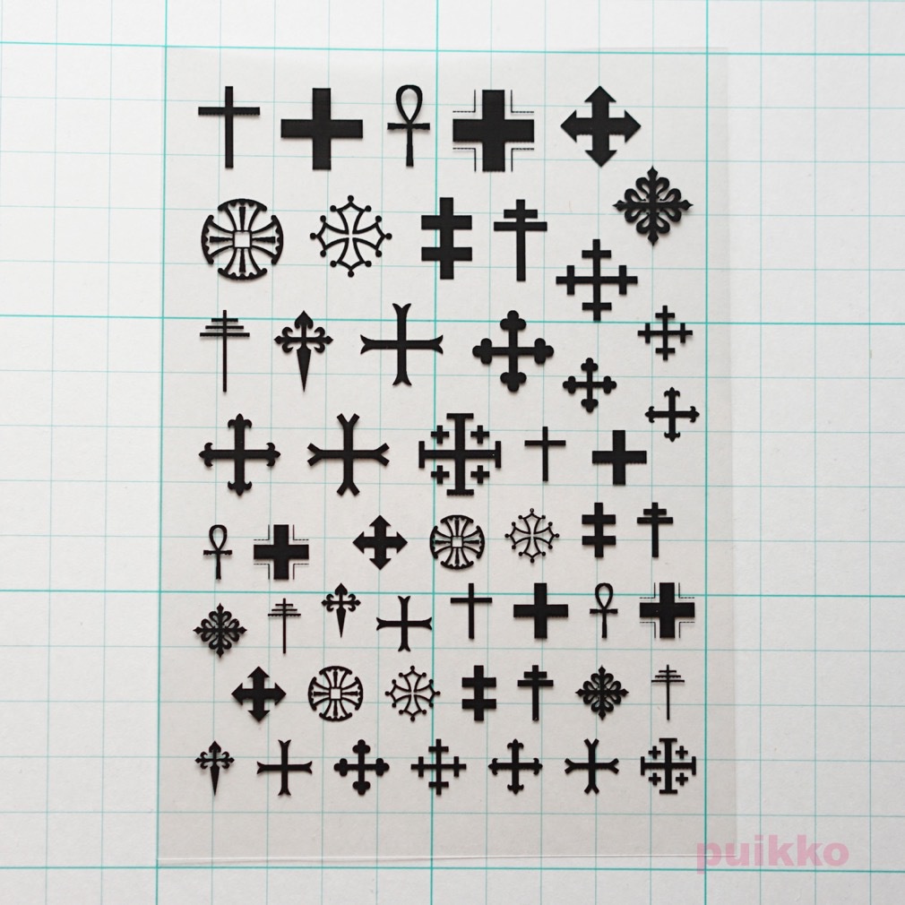 十字1 レジン封入用フィルム