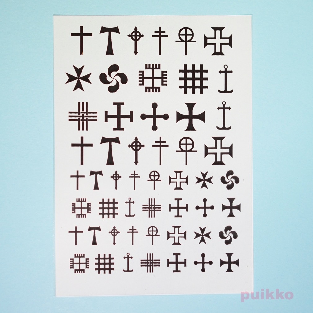 十字2 レジン封入用フィルム