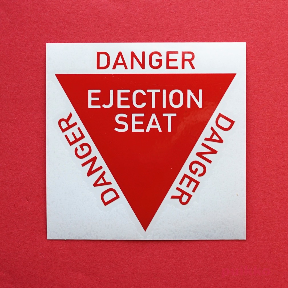 ミリタリーステッカー 射出座席マーク F-35タイプ