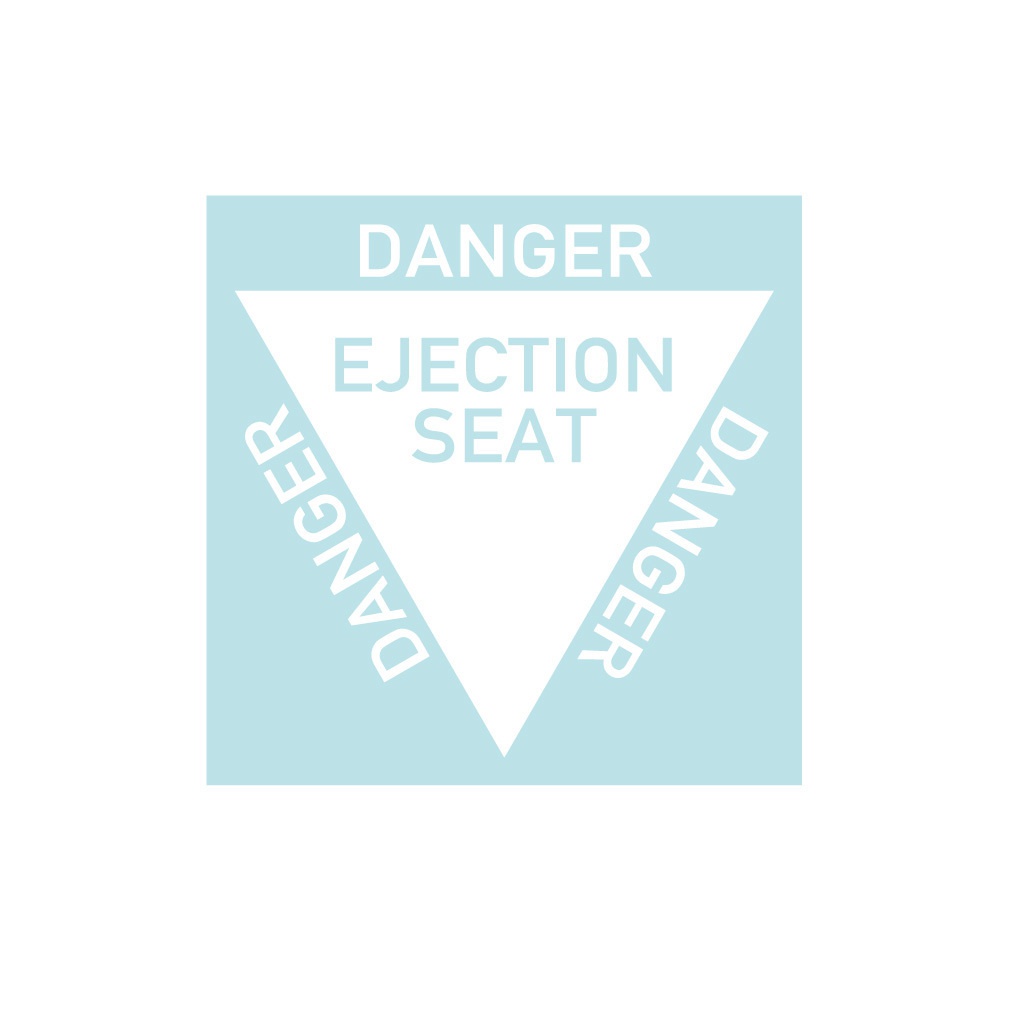 ミリタリーステッカー 射出座席マーク F-35タイプ