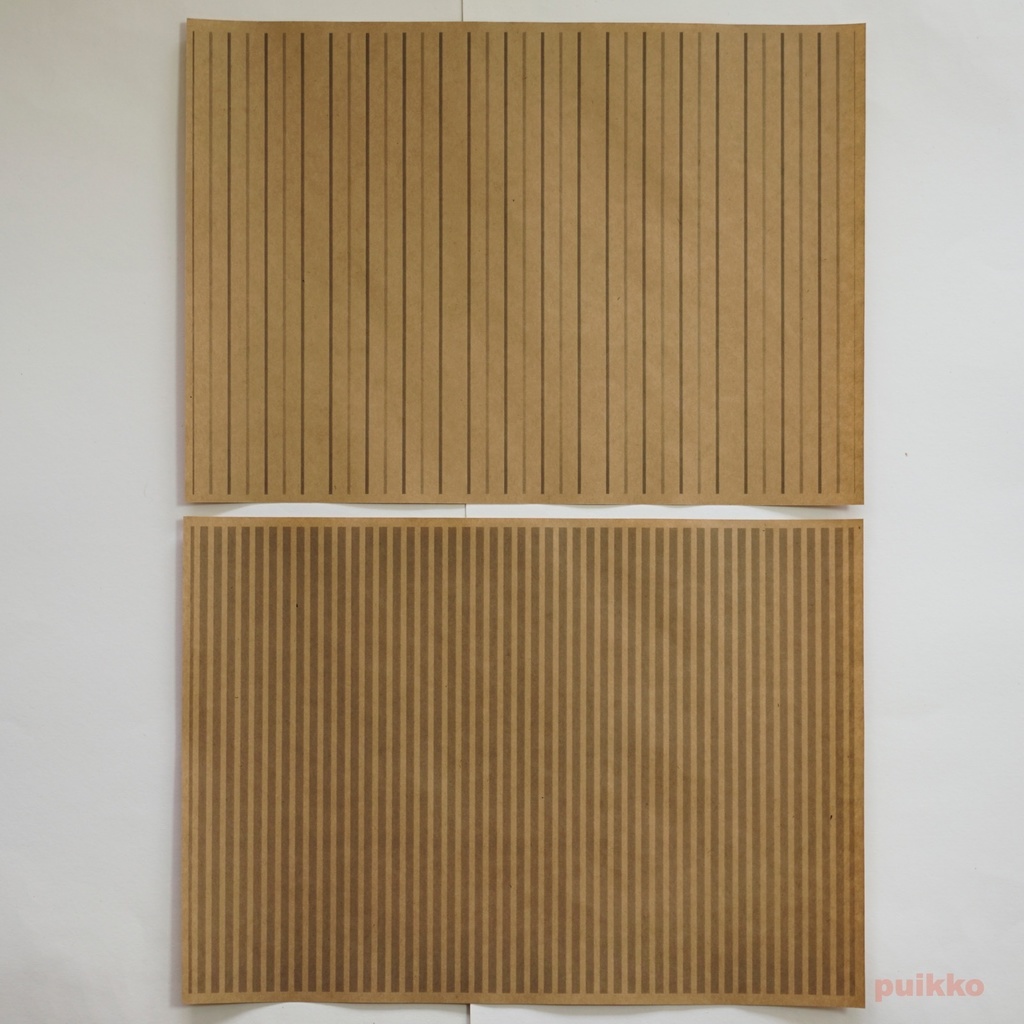 紙製ブックカバー ストライプ(モノクロ)