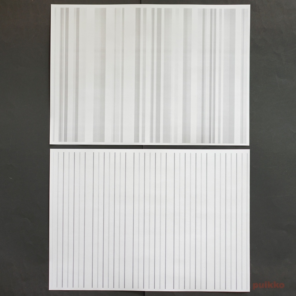 紙製ブックカバー ストライプ(モノクロ)